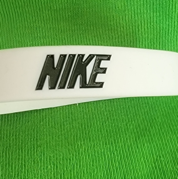 NIKE white bracelet Men boys Women bangle set of 2 Rubber bracelets New - Picture 2 of 4